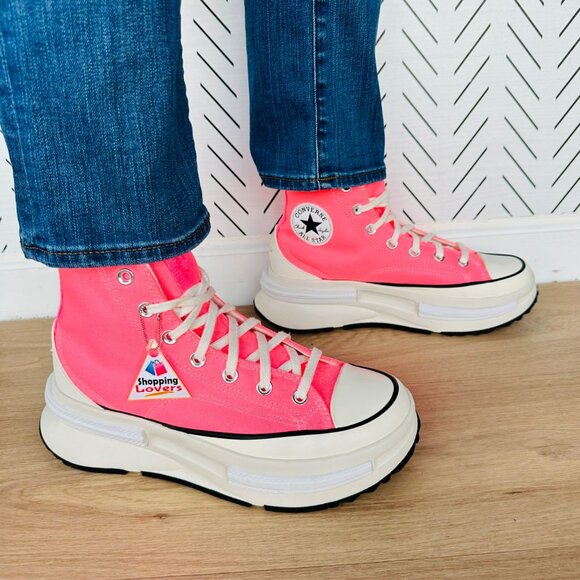 ⭐Converse Run Star Hike Legacy CX Hi Sz 8.5 Women Sneakers Electric Pink A05012C - Picture 3 of 13